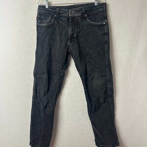 Kuhl Jeans Men’s Rydr 34x30 Inch Articulated Knees‎ Straight Leg black 5141